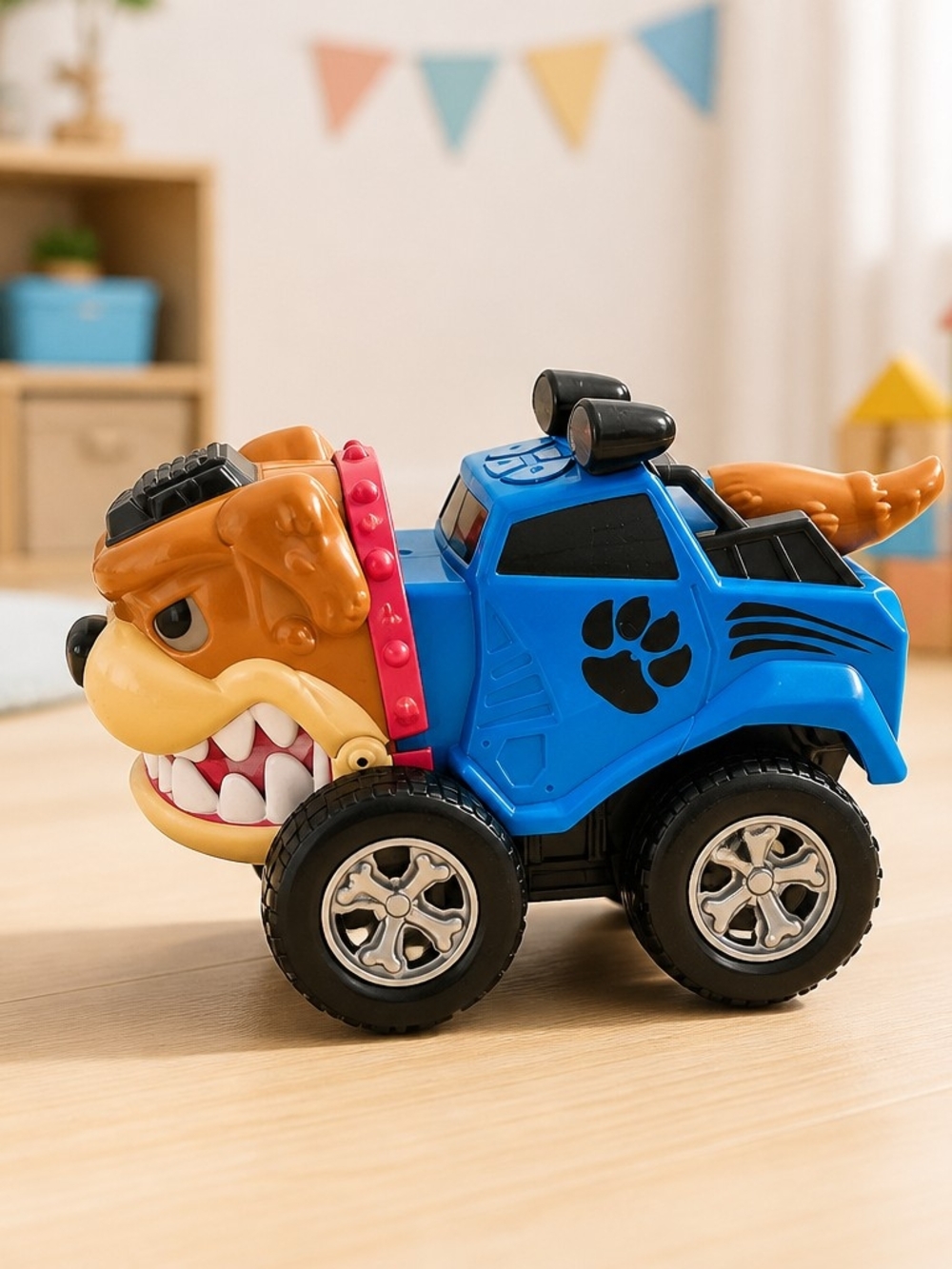 Adventure Force Chomp & Cruise Bulldog Motorized Monster Truck Toy Light & Sound